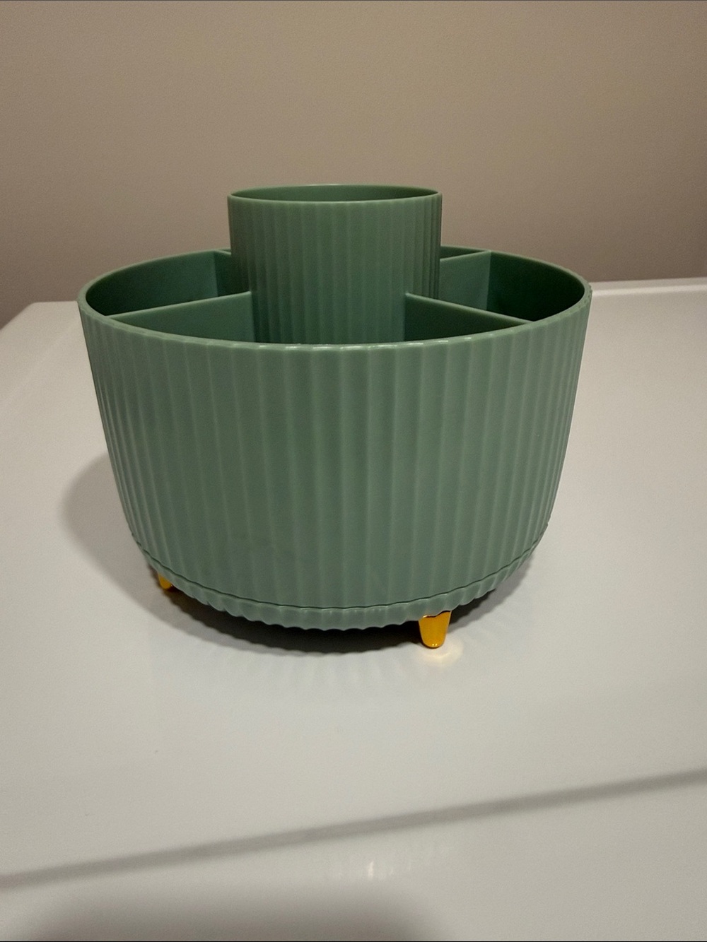 Spinning Green Sectioned Organizer Caddy - Home Accents